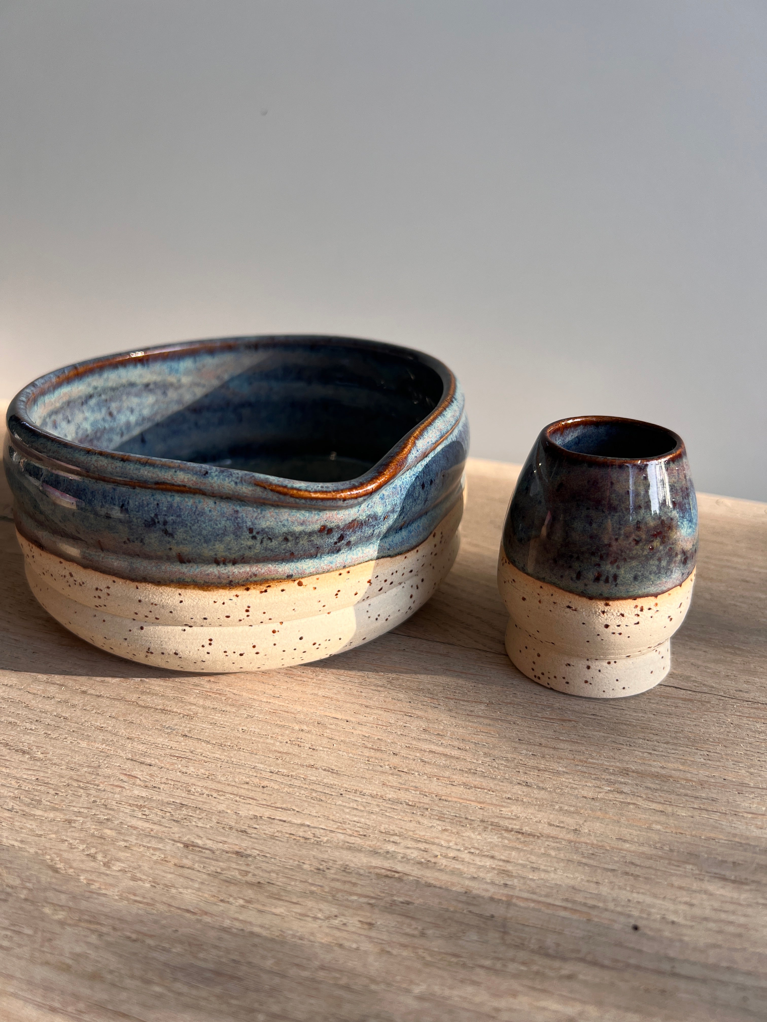 Matcha Schale Blue (Set)